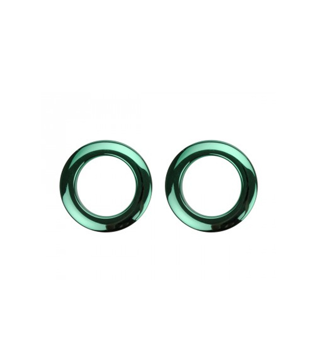 Bass O's - 2Inch Green Chrome Drum Os Ring 2 Pack