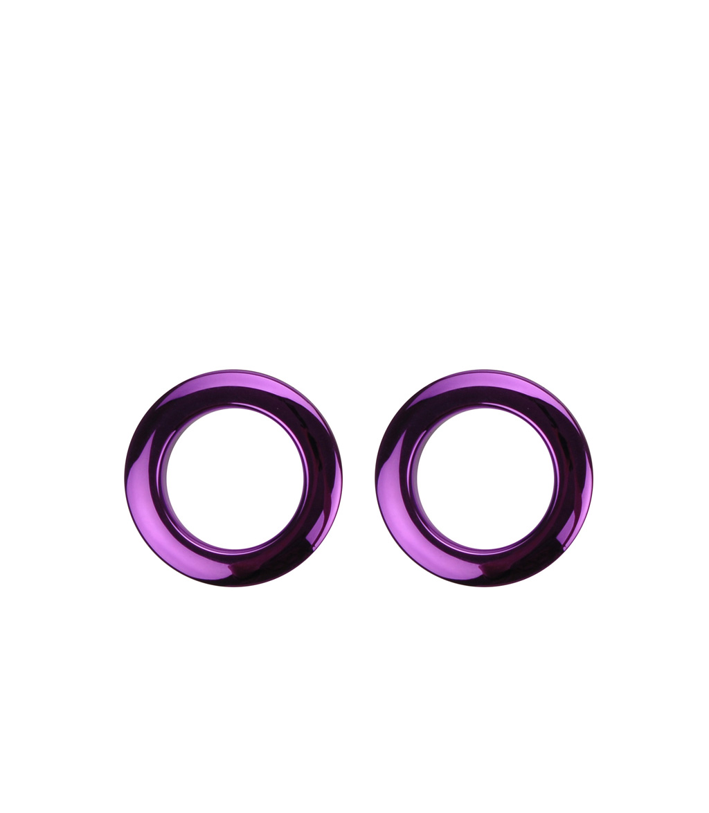 Bass O's - 2Inch Purple Chrome Drum Os Ring 2 Pack