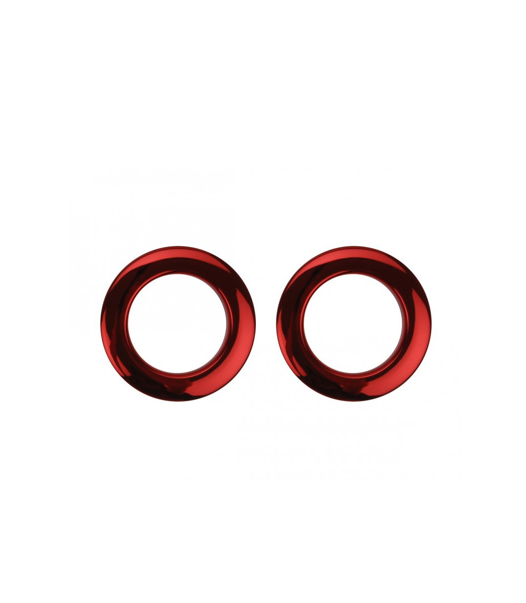 Bass O's - 2Inch Red Chrome Drum Os Ring 2 Pack