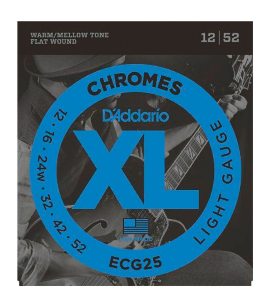 D'Addario - ECG25 SET GTR CHROMES LITE