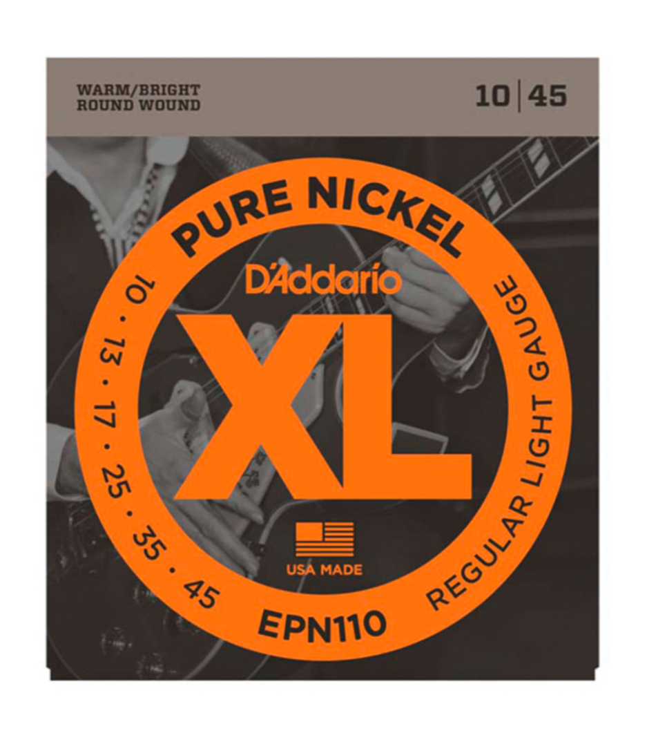 Buy D Addario Electric Guitar String Set Pure Nickel 0.10 0.45