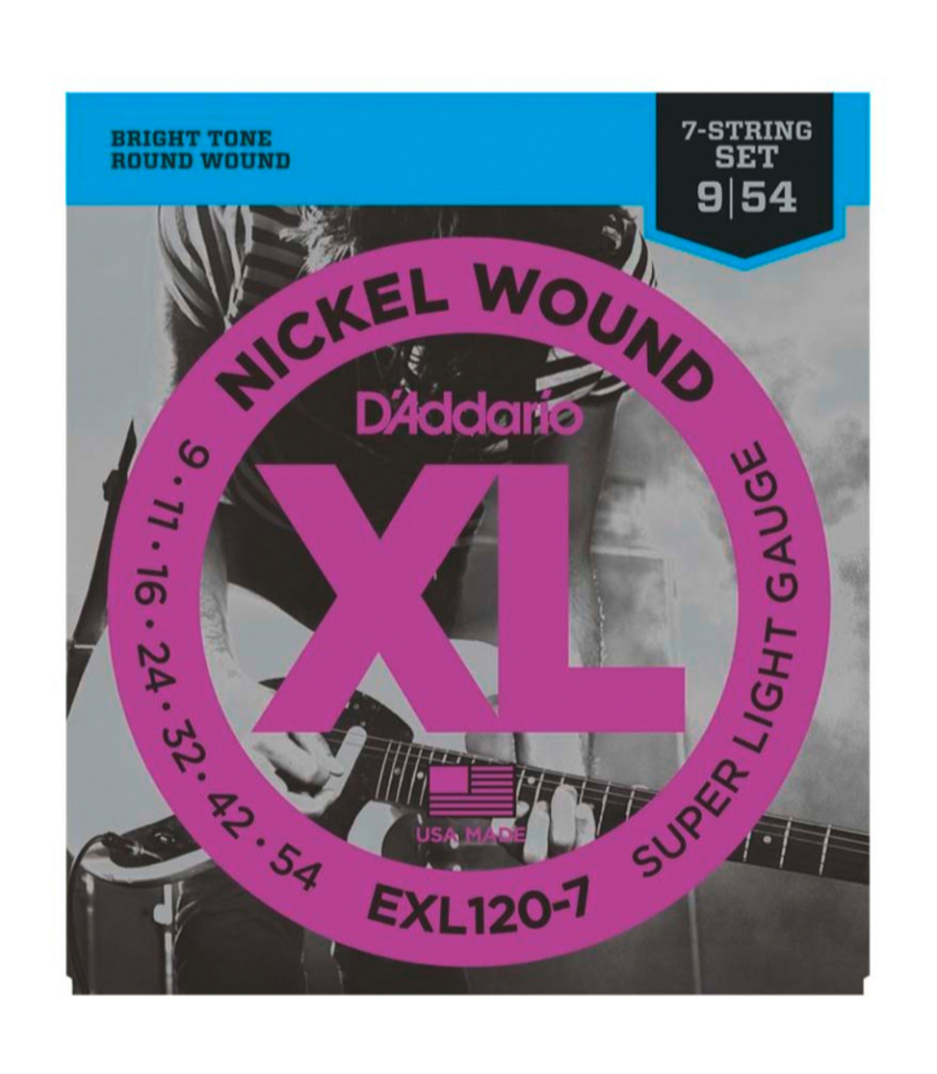 D'Addario - EXL120 7 SET ELEC GTR XL SUP LITE 7STR