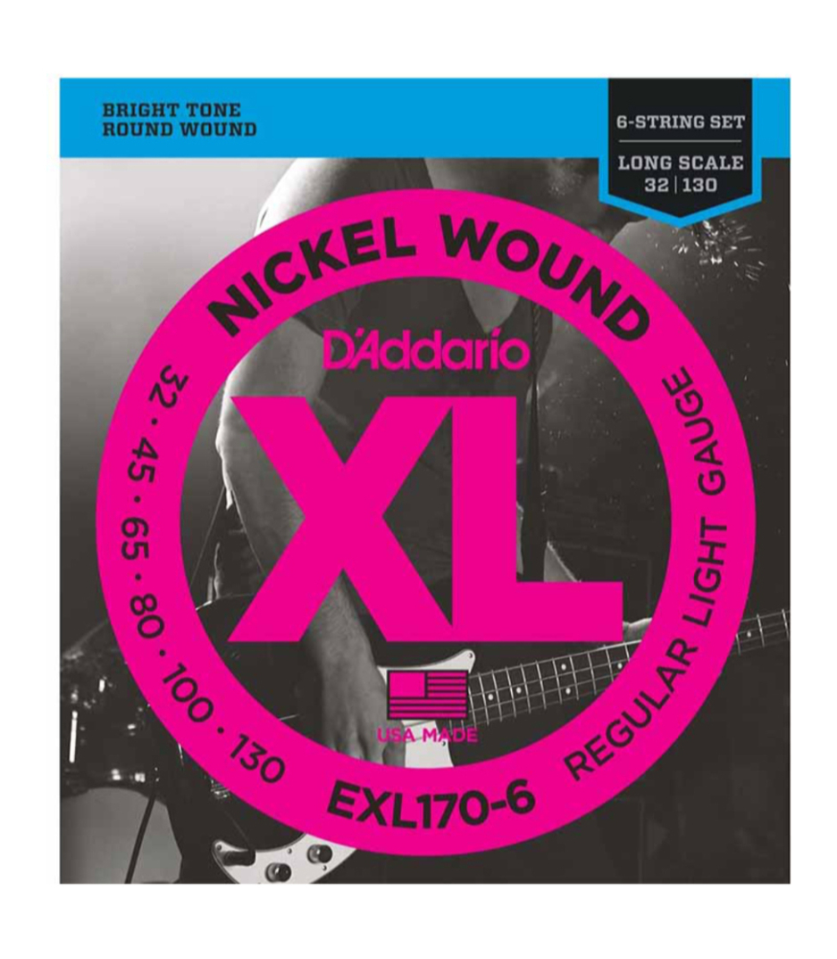 D'Addario - EXL170 6 SET BASS XL 32 130 LONG 6STR