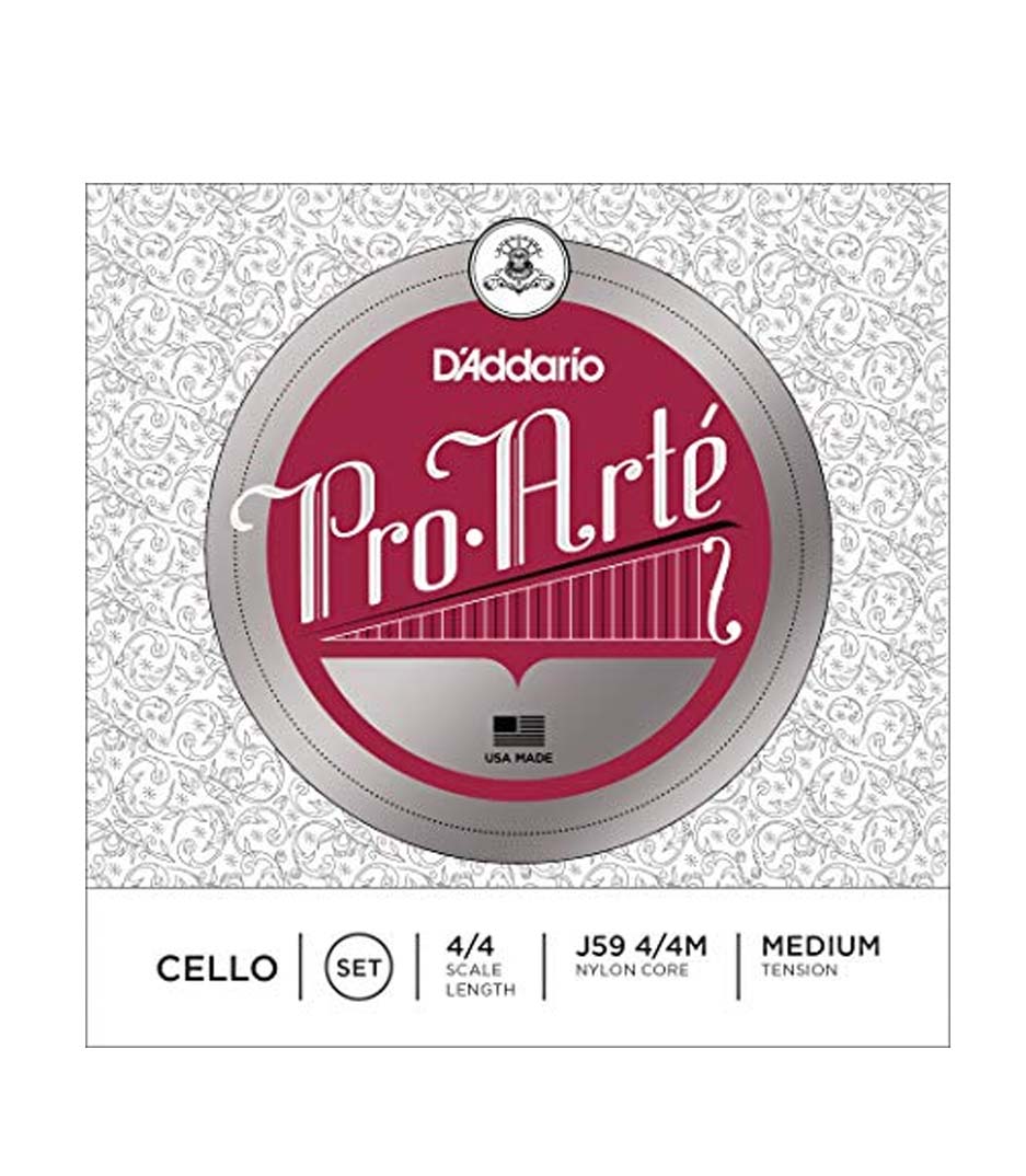 D'Addario - Pro Arte Cello String Set 4 4 Scale Medium Tension