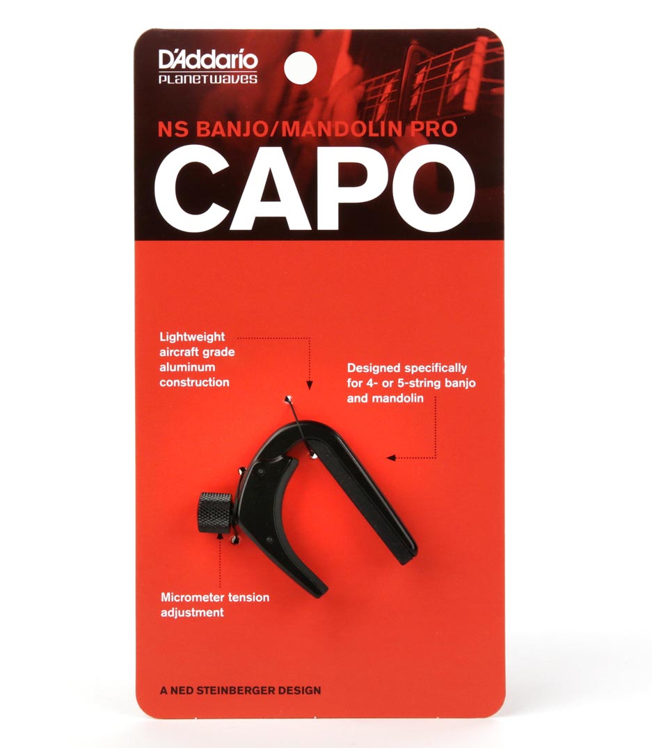 D'Addario - Ukulele Pro Capo Adjustable Tension
