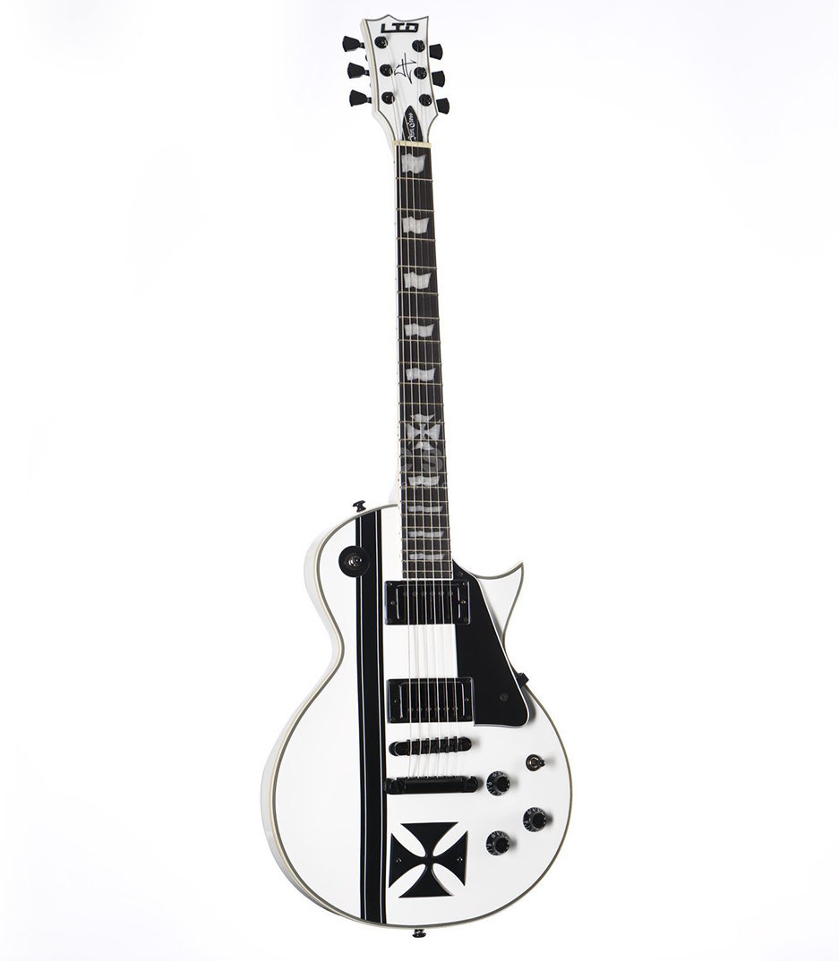 ESP - LTD James Hetfield Iron Cross Snow White