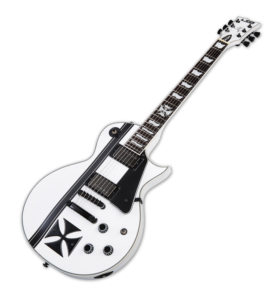 LTD James Hetfield Iron Cross Snow White - LIRONCROSSSW - Melody House Dubai, UAE