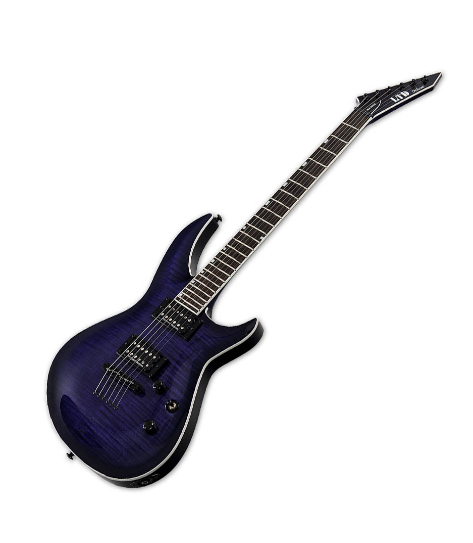 LTD H31000 Flammed Maple SeeThru Purple Sunburst - LH31000FMSTPSB - Melody House Dubai, UAE