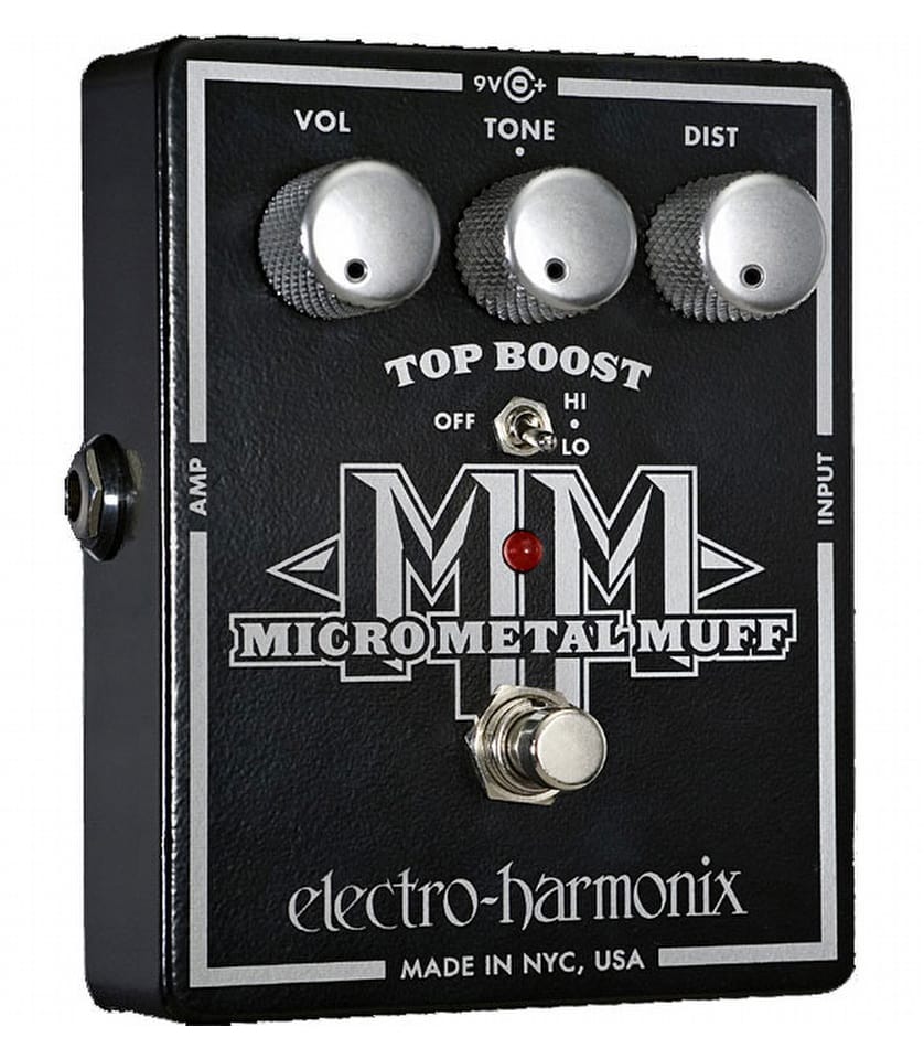 Electro Harmonix - Micro Metal Muff Distortion Pedal with Top Boost