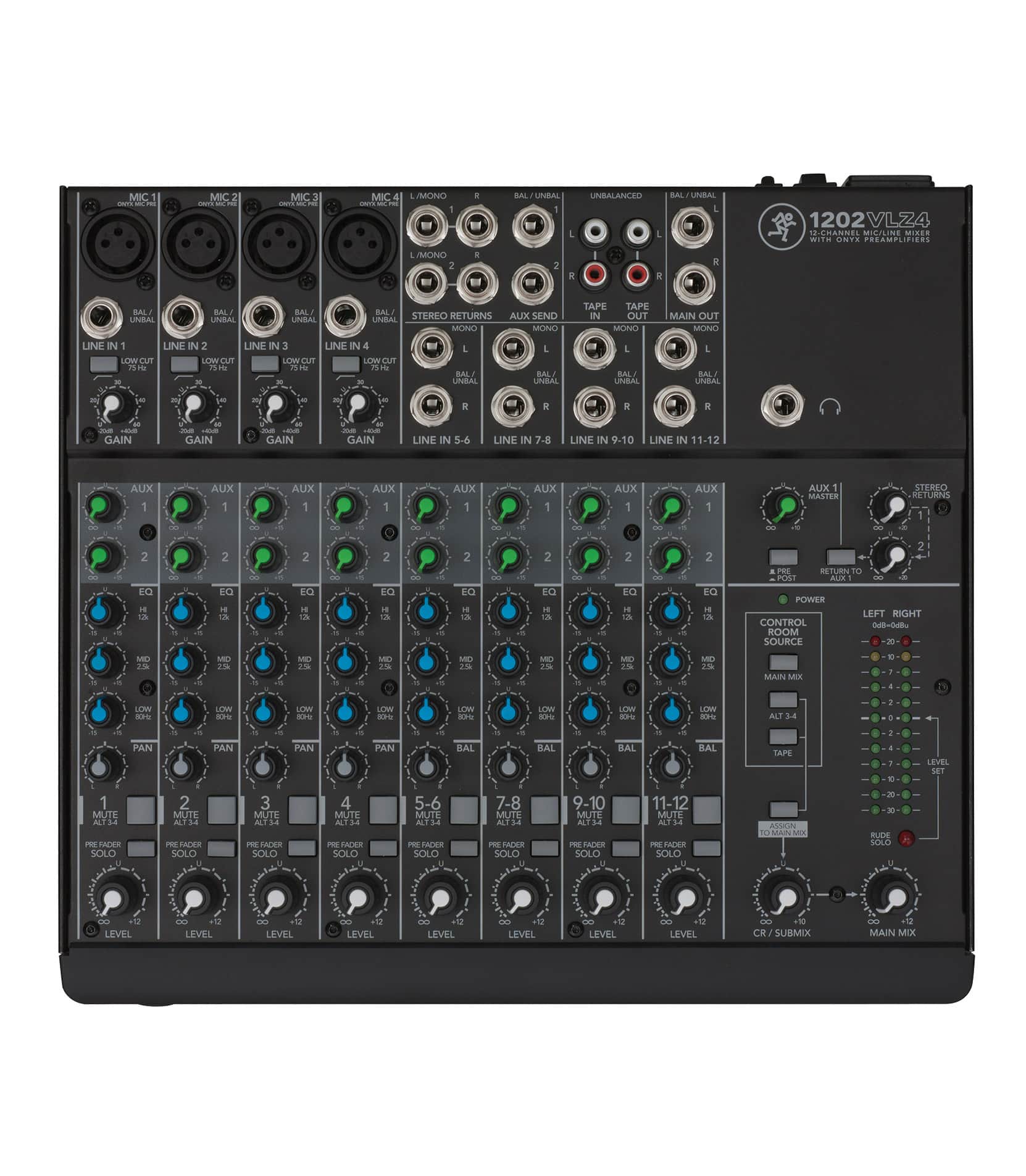 Mackie - 1202VLZ4 12 Channel Compact Analog Mixer
