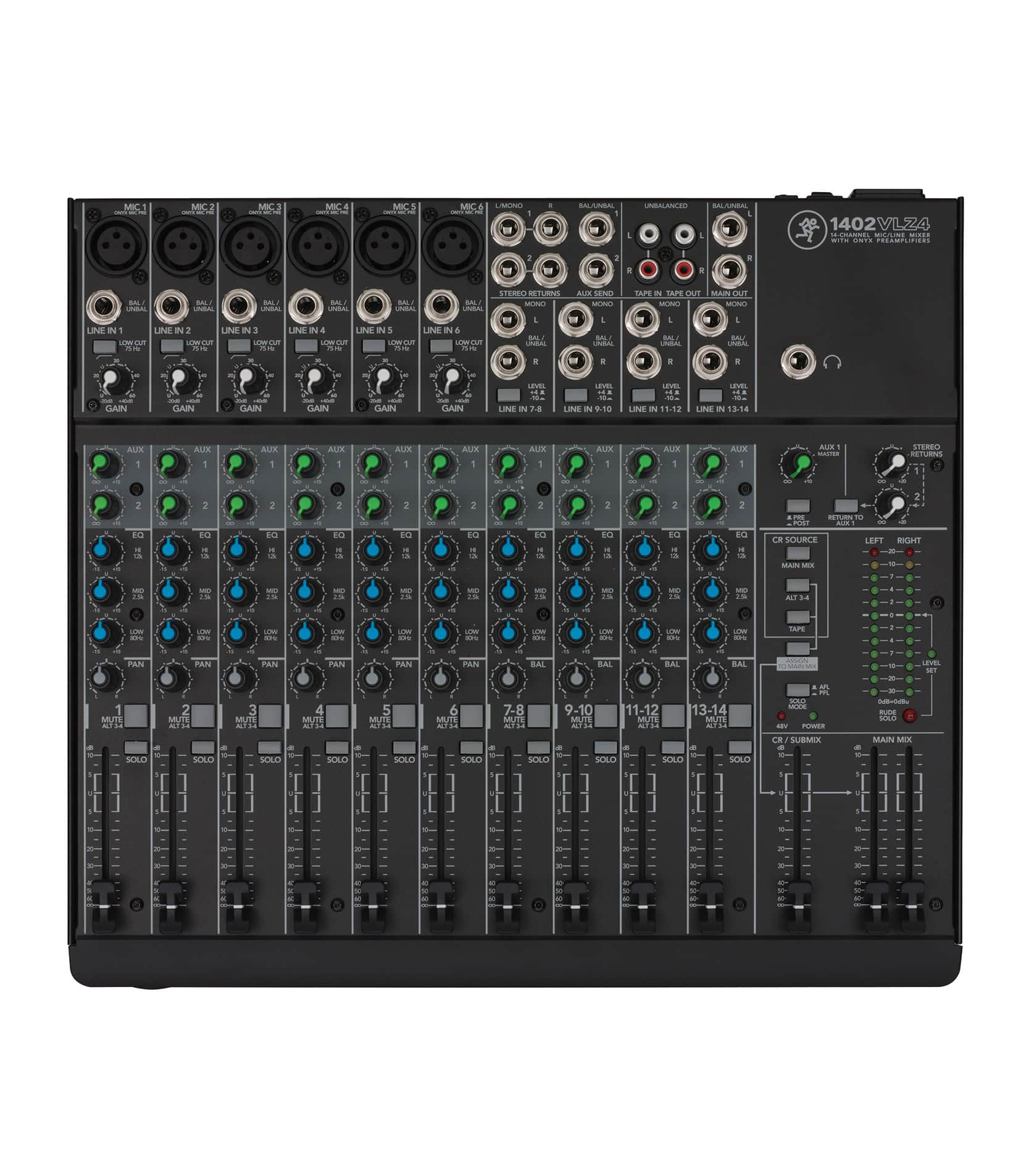 Mackie - 1402VLZ4 14 Channel Compact Analog Mixer