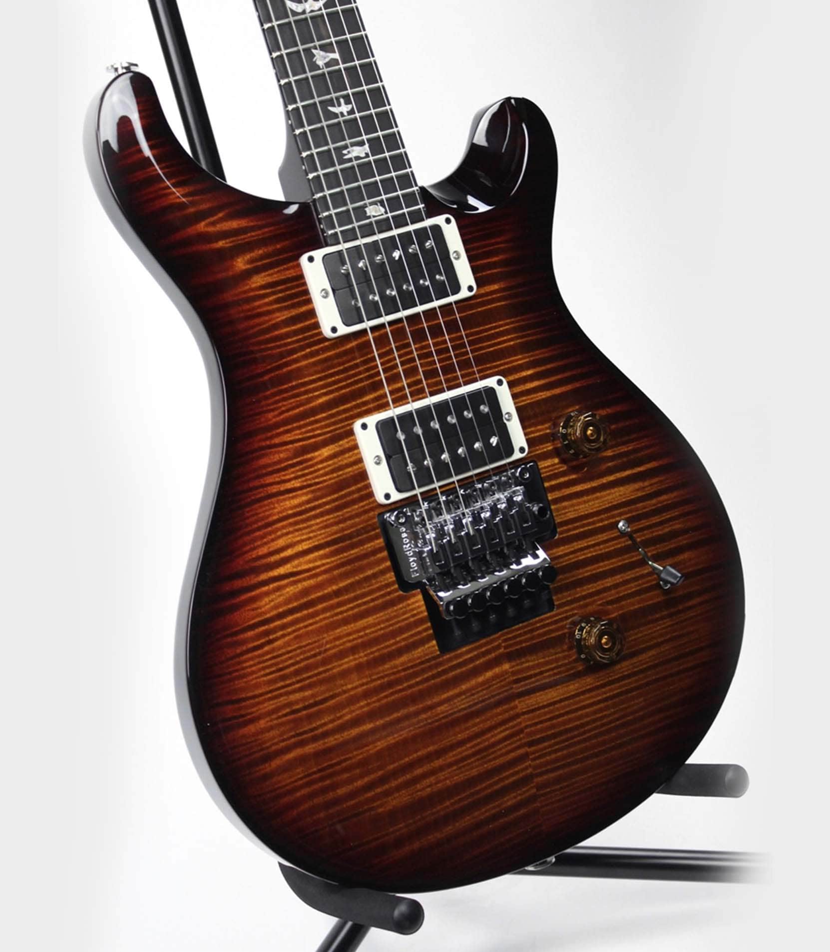 Custom 24 Floyd Black Gold Wrap Burst Finish - CFM4FTMTE6F_CC_NX-XV - Melody House Dubai, UAE