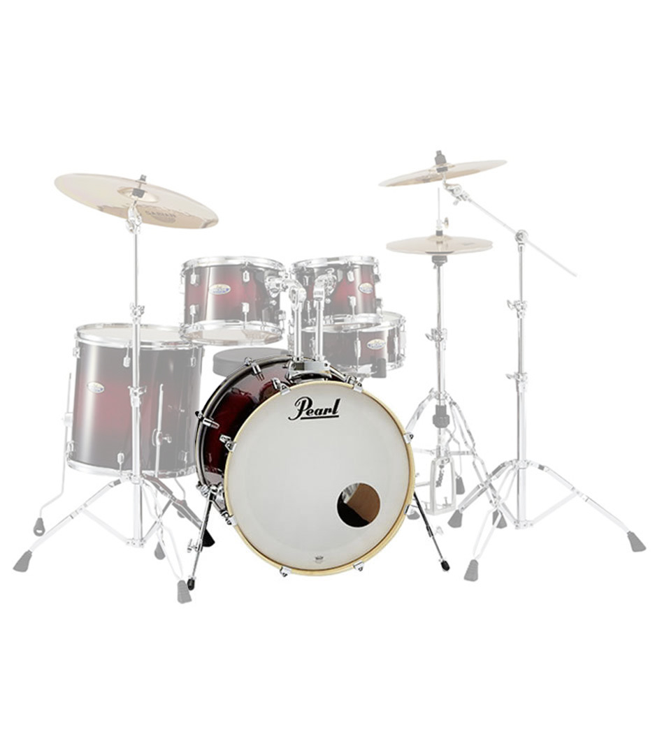 Pearl - DMP2218 Bass Drum With BB300 Gloss Deep Red Burst