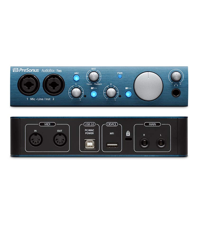 PreSonus - AudioBox iTwo2x2 USB2 0 iPad MIDI Recording