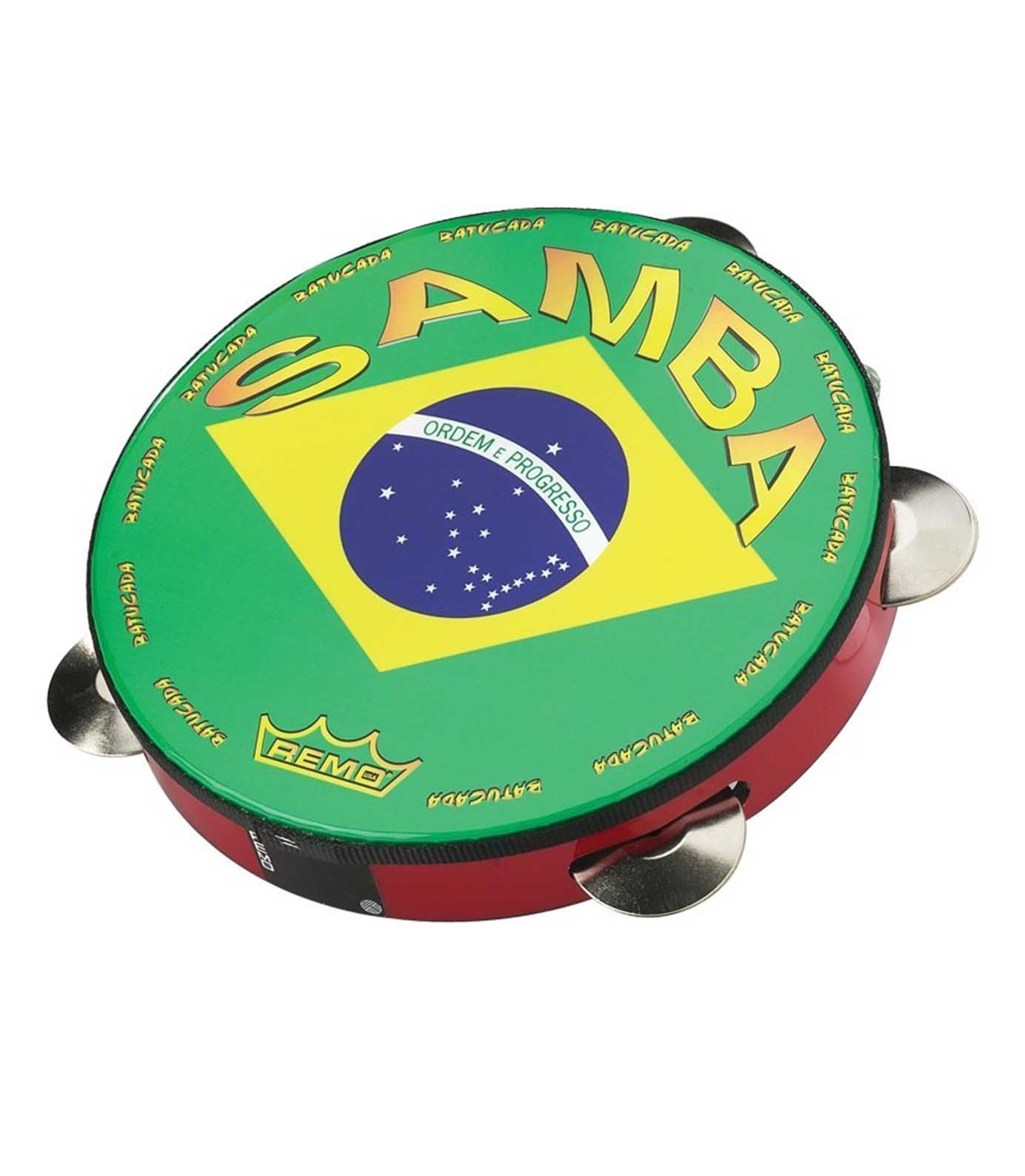 Remo - Valencia Samba Pandeiro Drum Cherry Red 10 inch