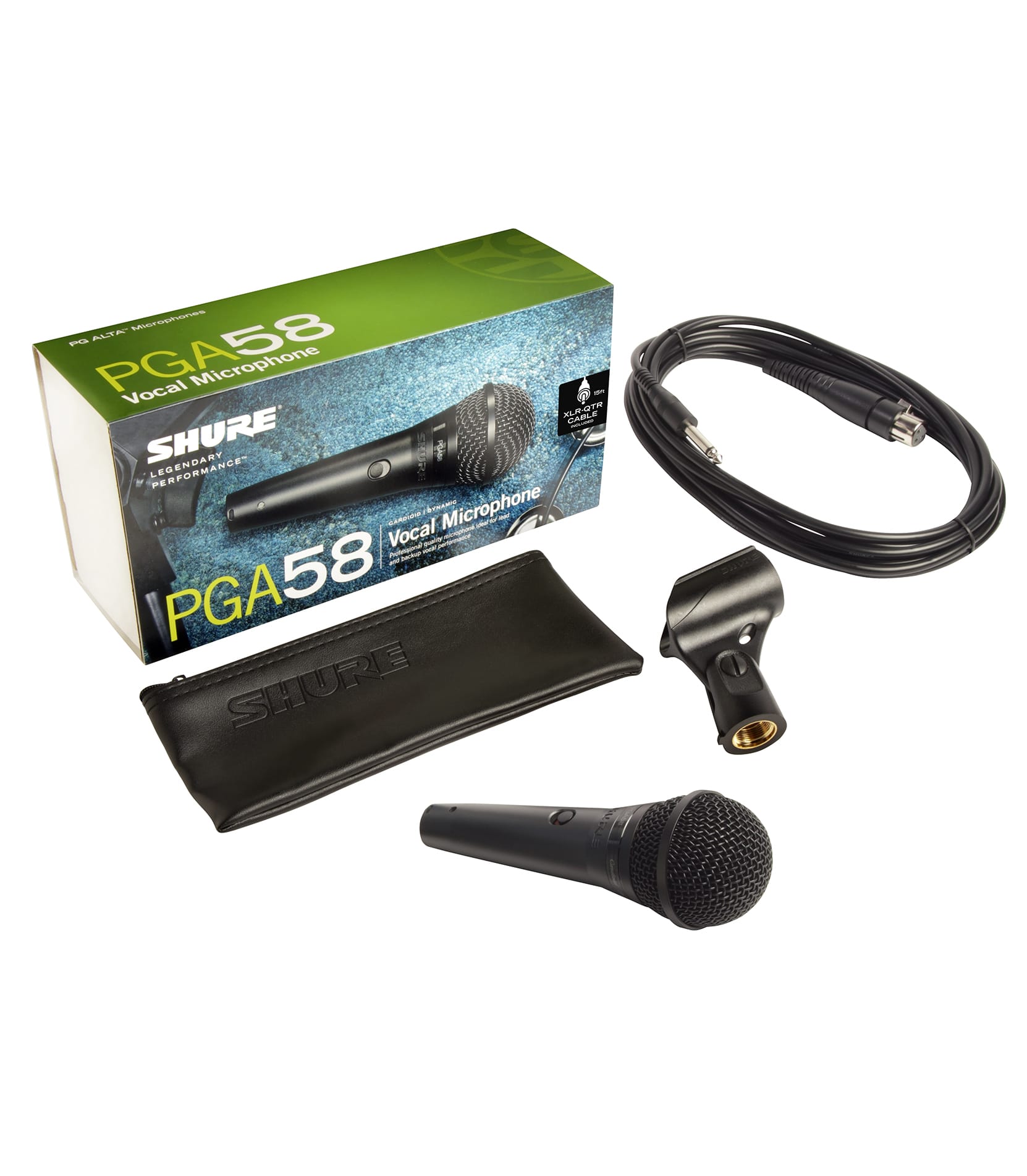 PGA58QTRE Cardioid Dynamic Vocal Mic w TS to XLR - PGA58-QTR-E - Melody House Dubai, UAE