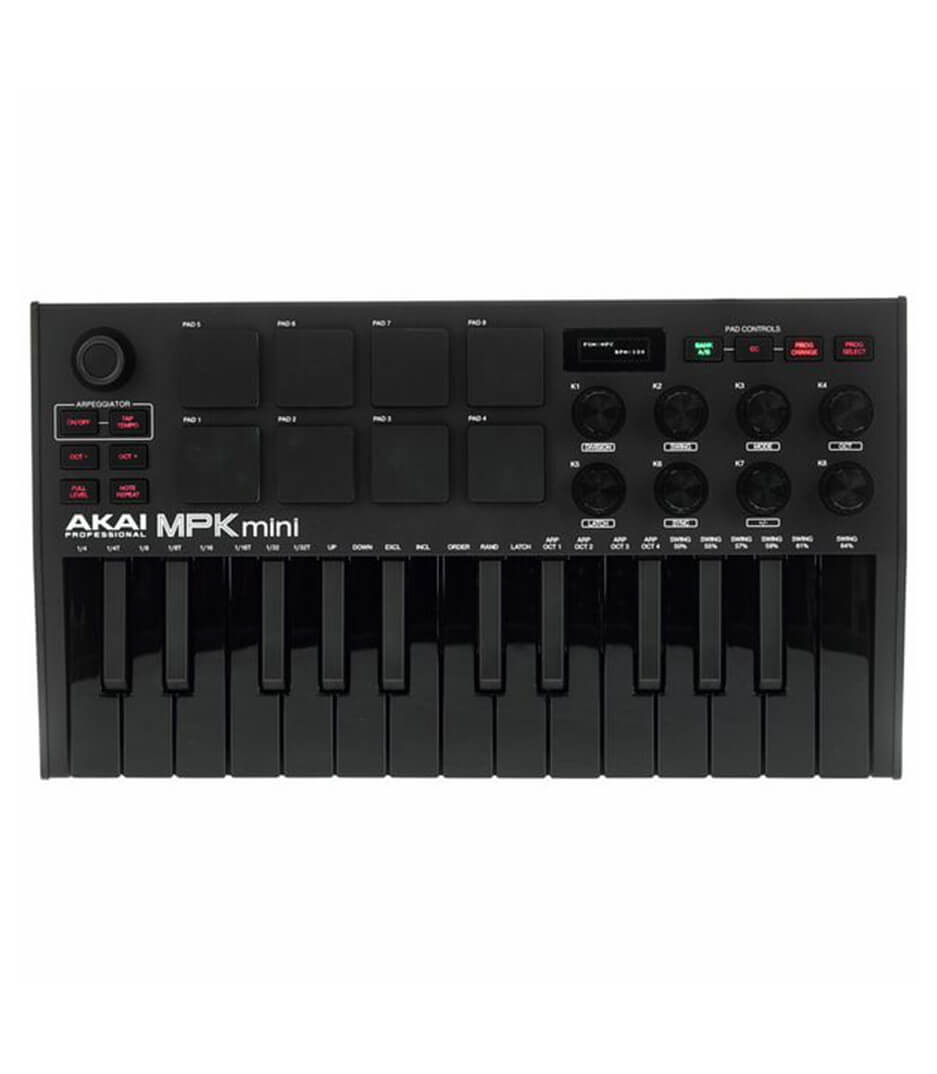 buy akai mpkmini3b mpkmini3 usb midi compact keyboard and p