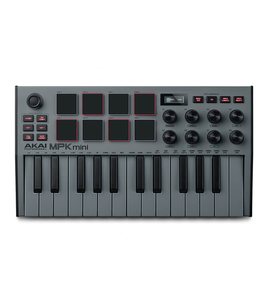 buy akai mpkmini3g mpkmini3 usb midi compact keyboard and p