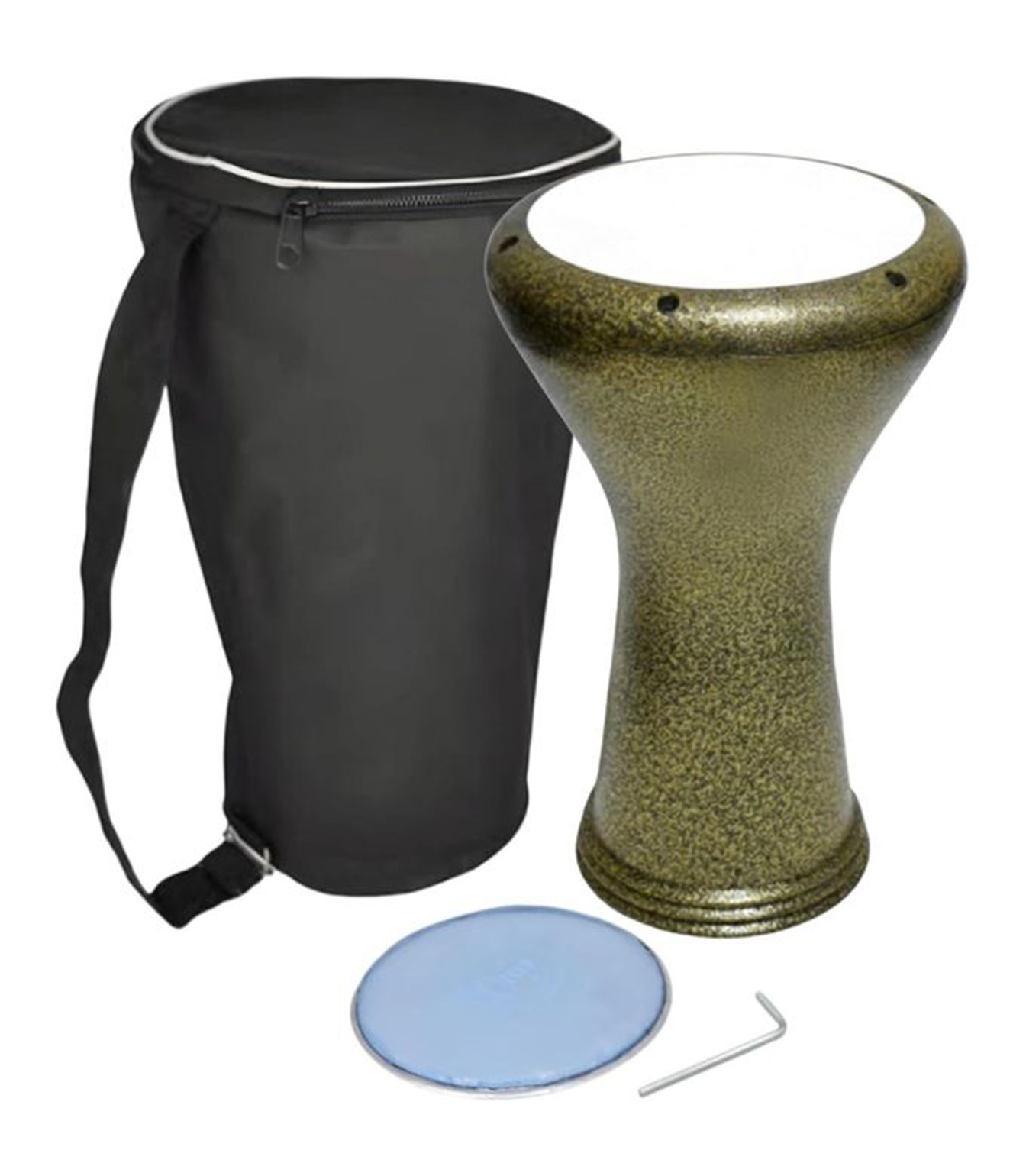 Alex Gold Gold 22cm Diameter Standard Darbuka Incl - Alex-Gold - Melody House Dubai, UAE