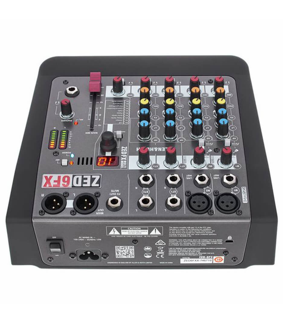 Buy ZED6FX Allen & Heath ZED-6FX 6-Channel Live Mixer with