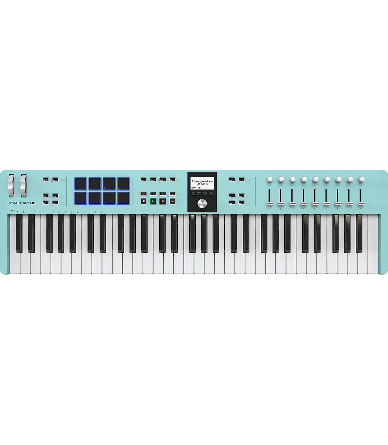 Keylab Essential 61 MK3 Aquamarine Keylab Essenti - Keylab Essential 61 MK3 - Aquamarine - Melody House Dubai, UAE
