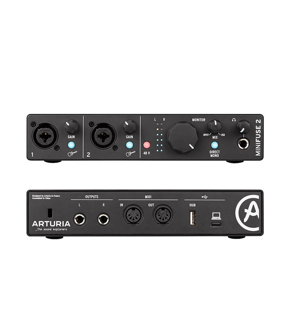 Mini Fuse 2 Black Flexible Dual Audio Interface  B - Mini Fuse 2 Black - Melody House Dubai, UAE