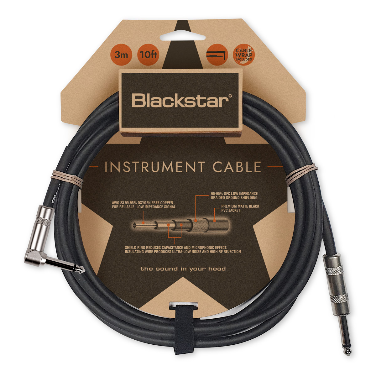 Blackstar - BA231024 Blackstar Standard Cable 3m STR ANG