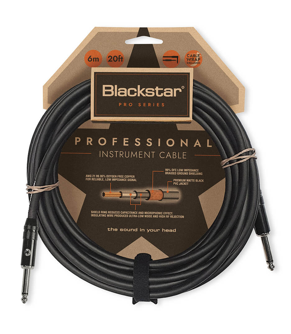 buy blackstar ba231034 blackstar professional cable 6m str str