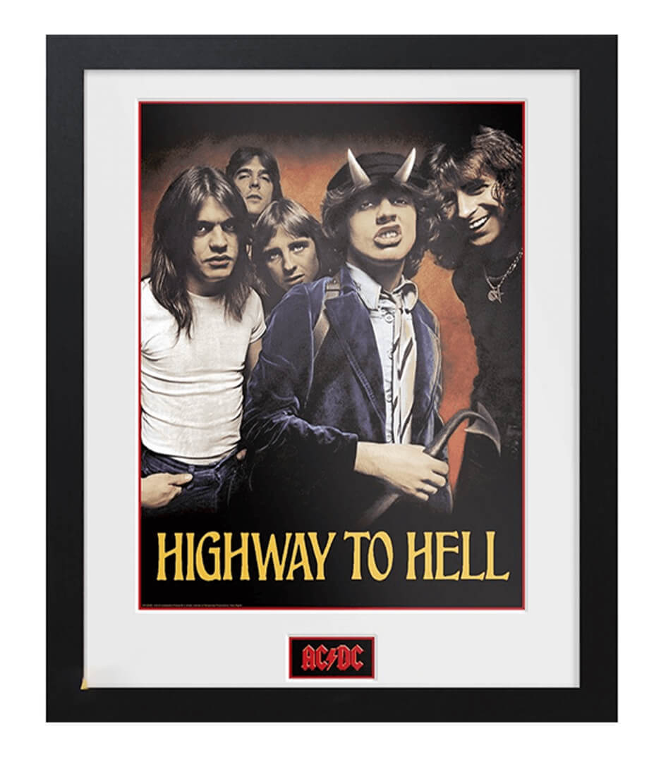 buy mh acdc frame ac dc  framed print "highway to hell" 3