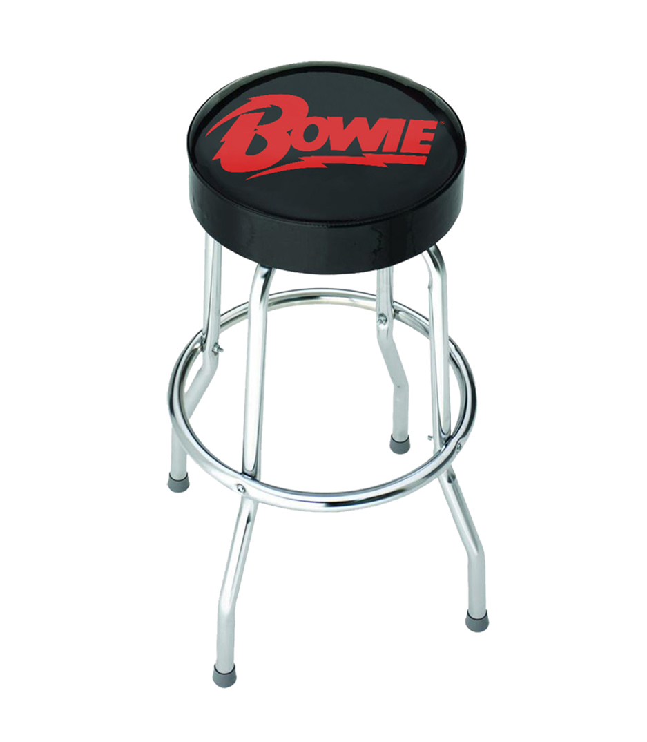 MH - BSDVBLOG01 DAVID BOWIE  David Bowie Logo Bar Stool