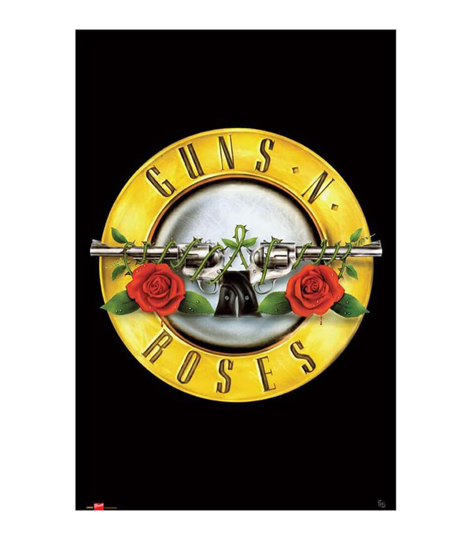 buy mh gnr logo poster guns n roses  poster "logo" 91.5x6