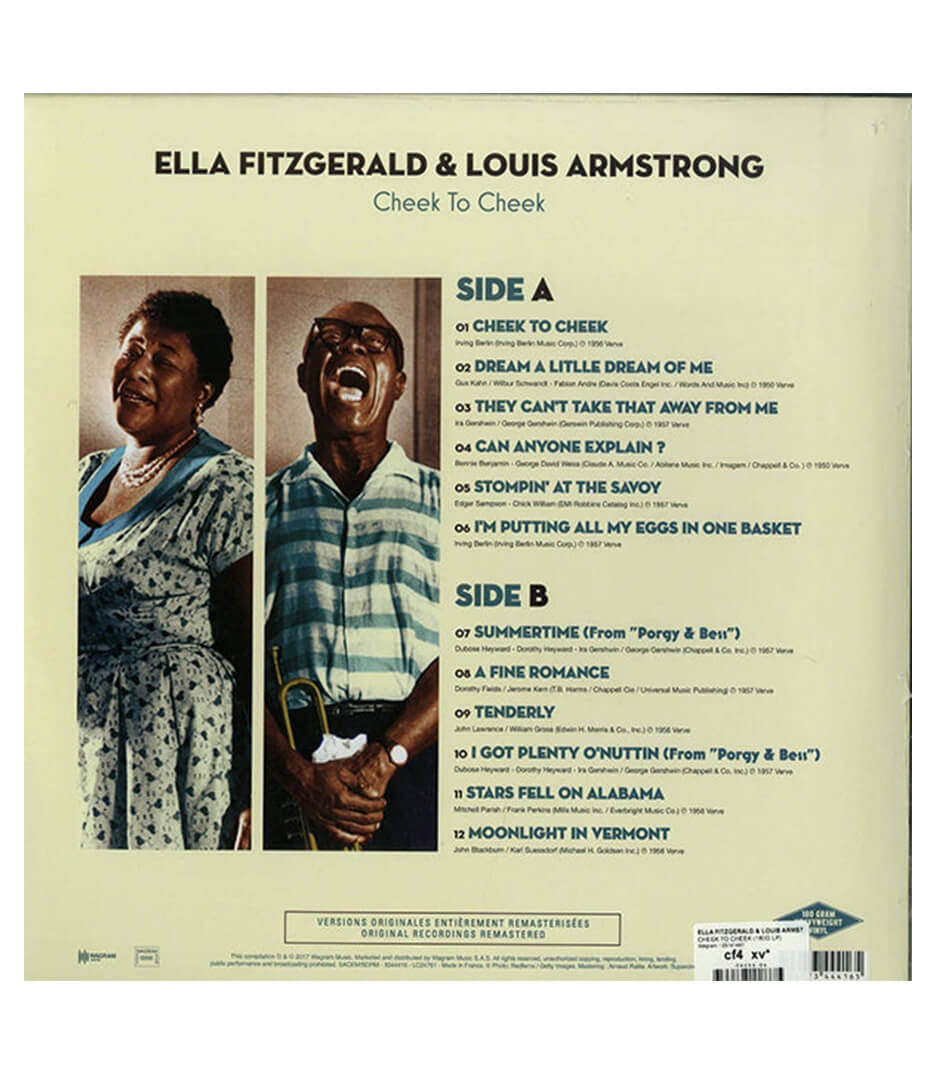 LPEF CTC Ella Fitzgerald  Louis Armstrong Cheek To - LPEF-CTC - Melody House Dubai, UAE