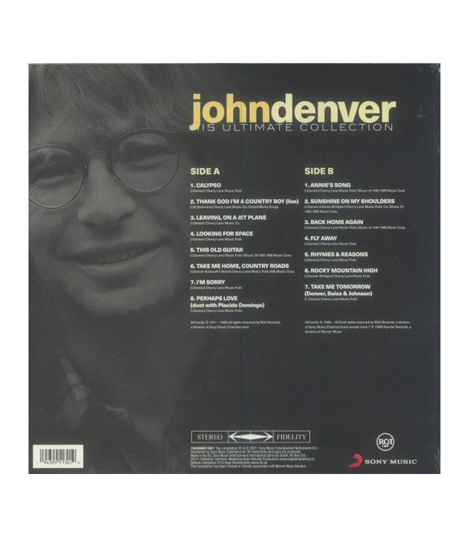 LPJD HUC John Denver  His Ultimate Collection  LP - LPJD-HUC - Melody House Dubai, UAE