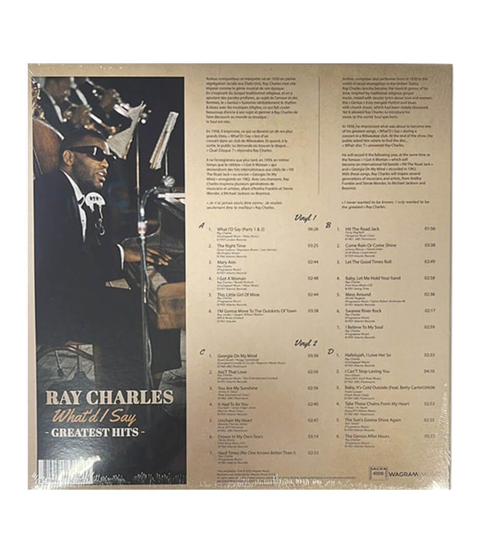 LPRC GH Ray Charles  Greatest Hits  2LP - LPRC-GH - Melody House Dubai, UAE