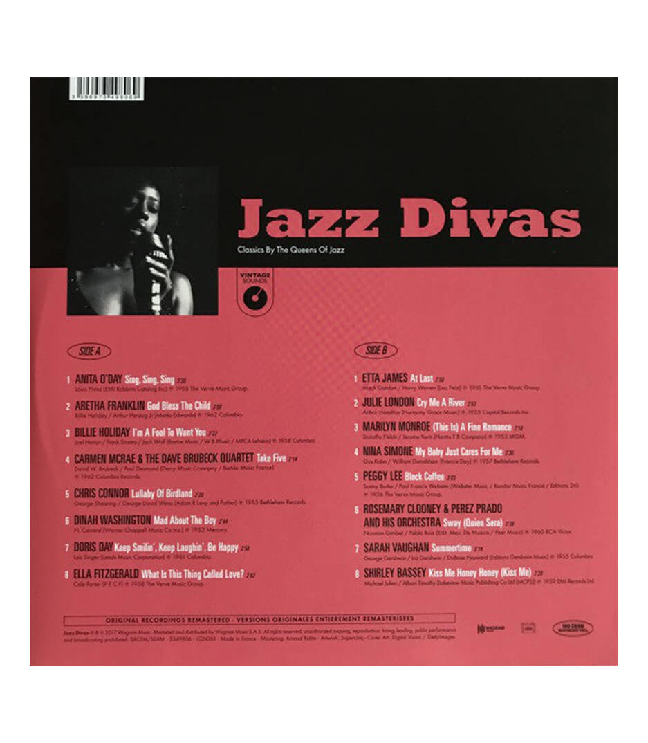 LPV JDC Various Artists  Jazz Divas Classics  LP - LPV-JDC - Melody House Dubai, UAE