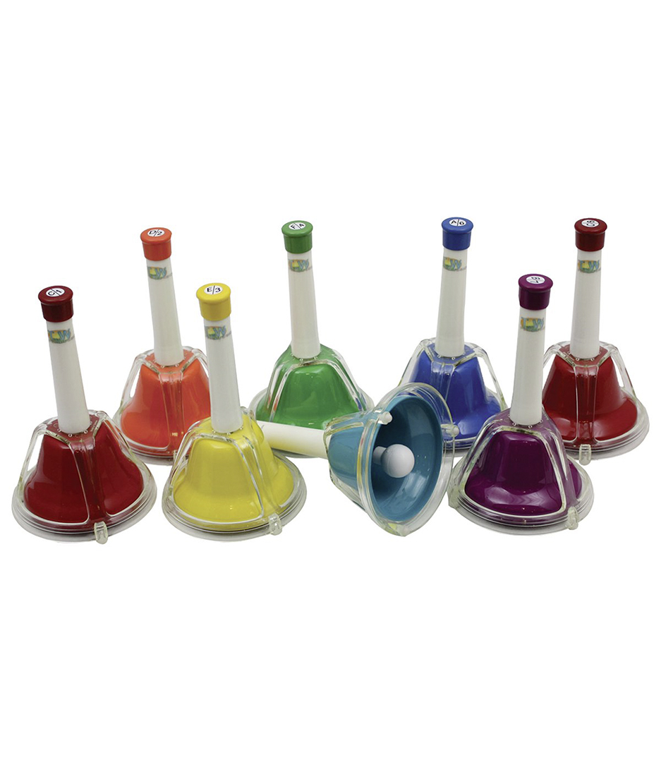 buy chamberlain percussion workshop set of 8 colour combi hand bel