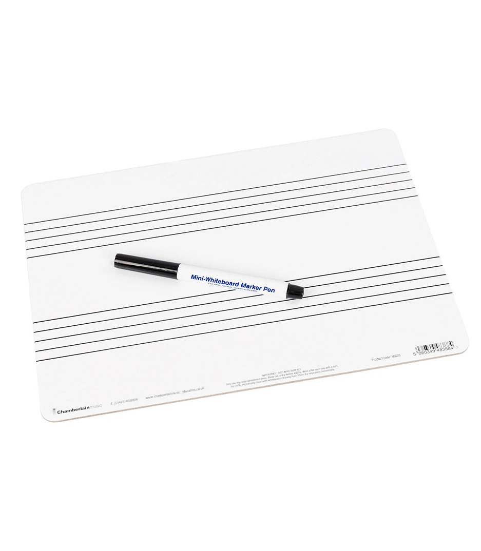 buy chamberlain a4 music whiteboard with 2 pre printed staves