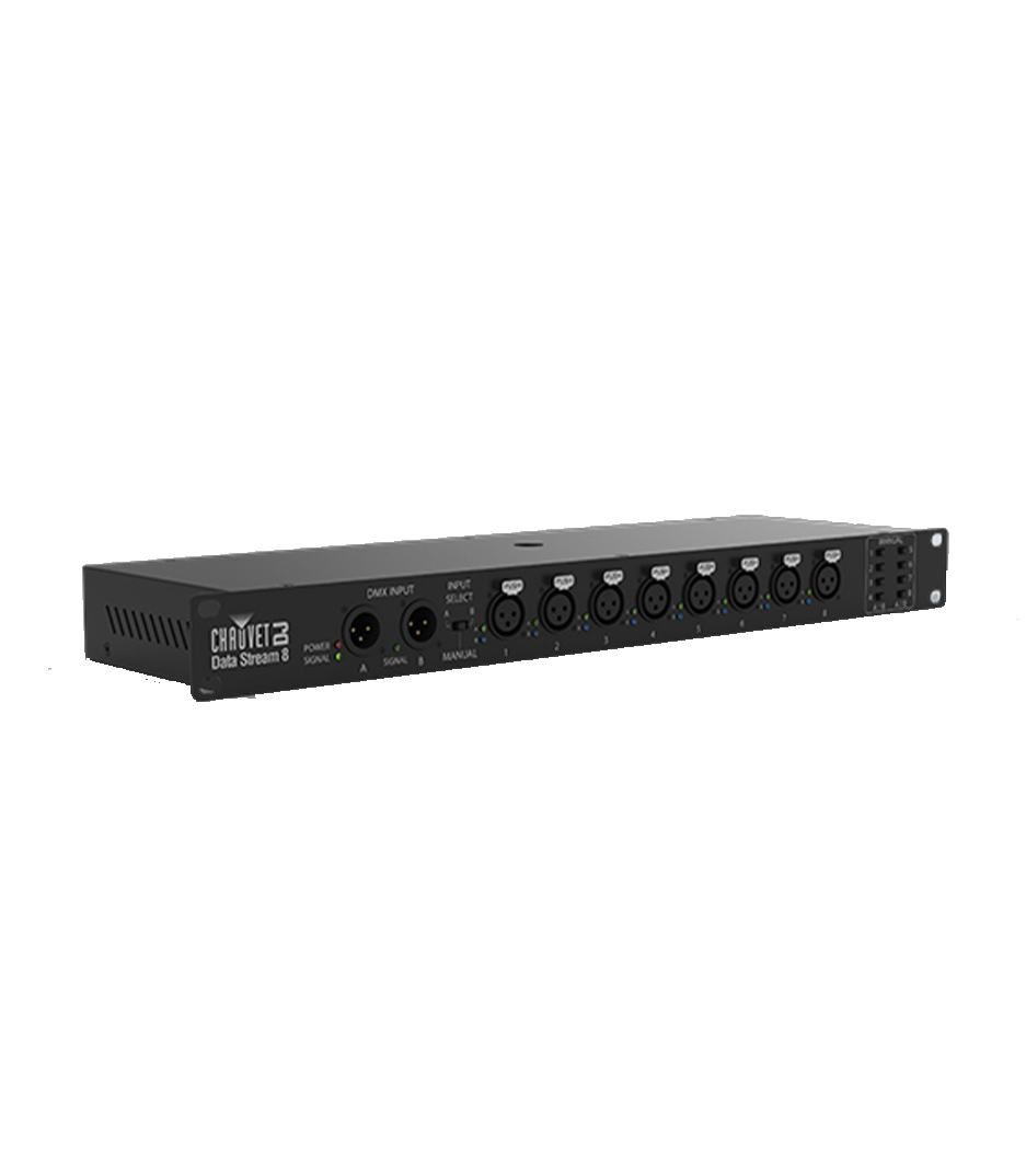 DATASTREAM8 1U 2 in 8 out Assignable DMX Splitter  - DATASTREAM8 - Melody House Dubai, UAE