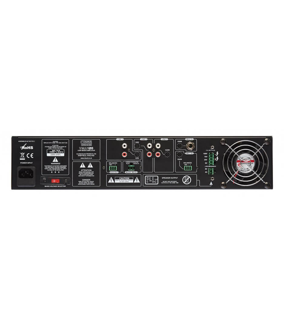 VMA120EK Mixer Amplifier 120 Watt with 70 100V Lin - VMA120EK - Melody House Dubai, UAE