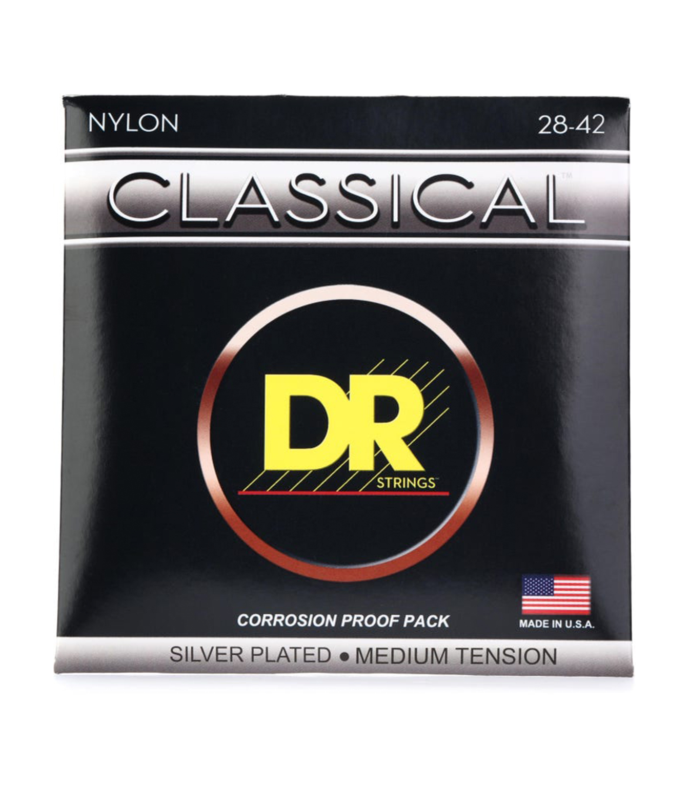 CN M Medium Silver Plated Nylon Classical 028 .0 - CN-M - Melody House Dubai, UAE