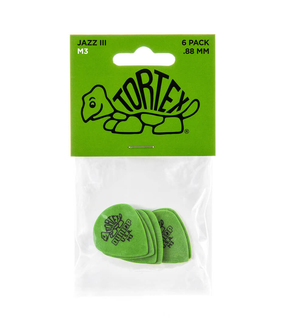 buy dunlop 472pm3 tortex jazz iii picks medium pack of 6