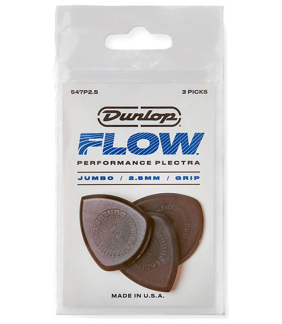 buy dunlop 547p250 flow jumbo w grip 2 5mm 3 plypk