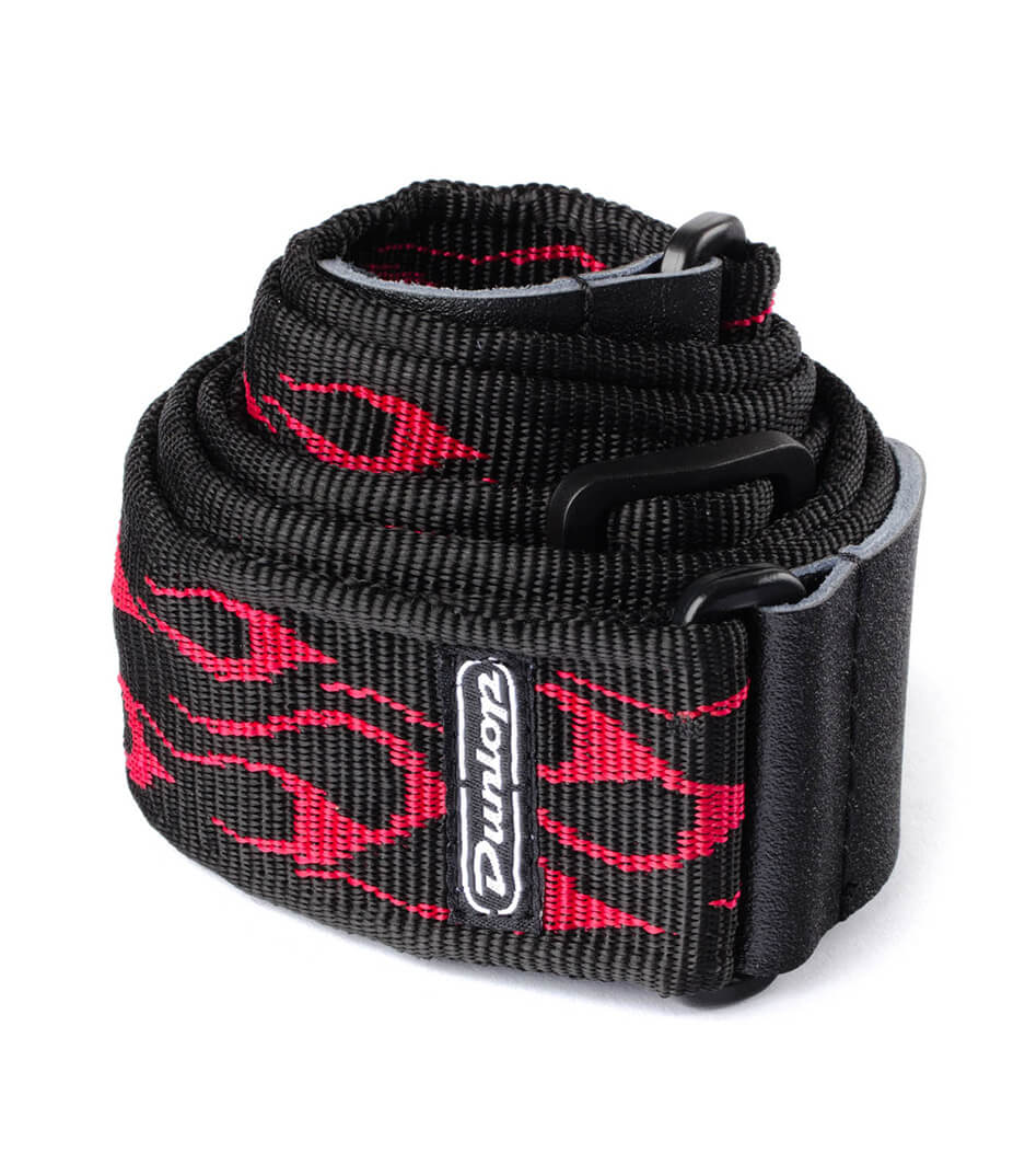 buy dunlop d38 11rd strap flambe red ea