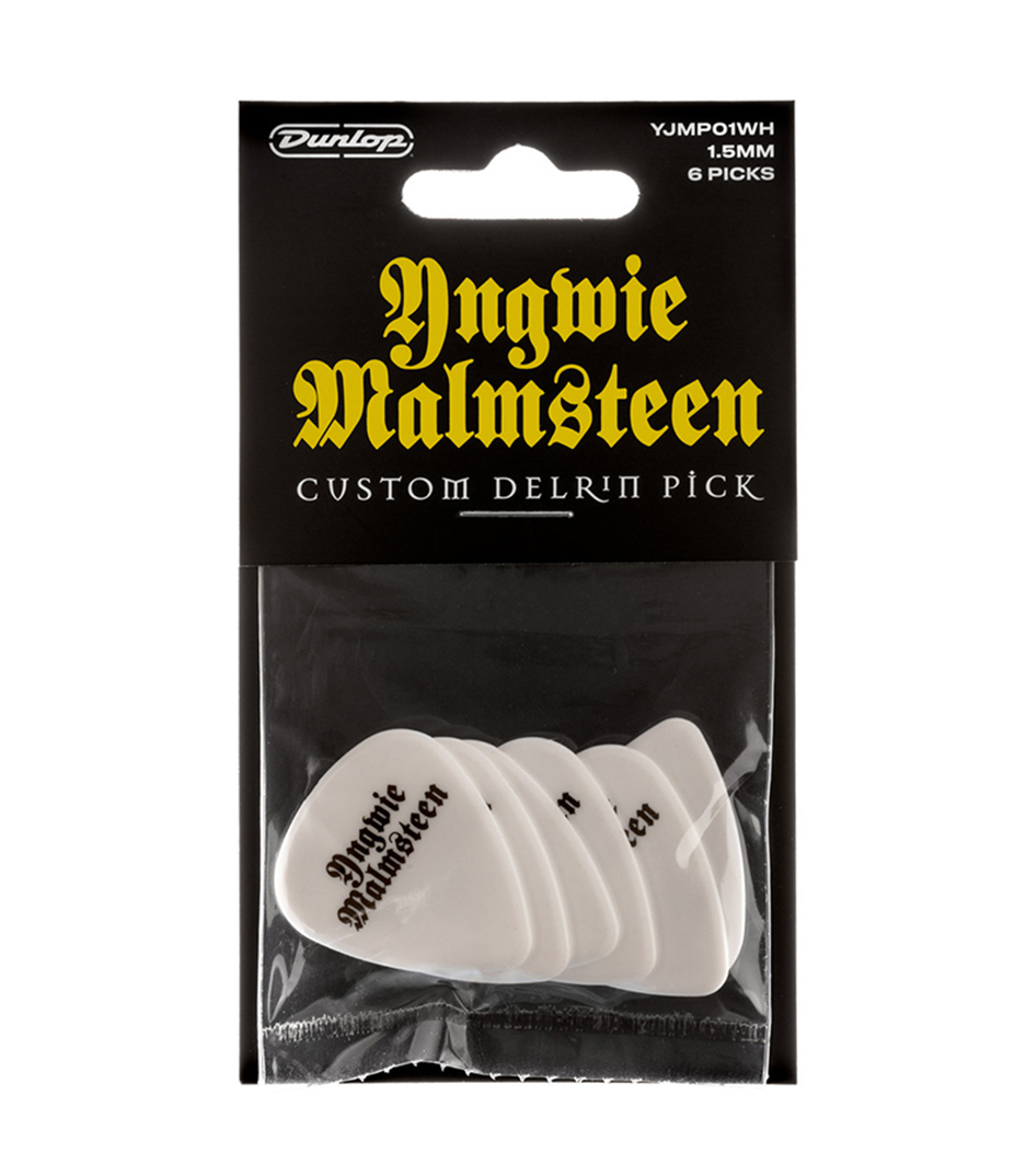 buy dunlop yjmp01wh yngwie malmsteen custom delrin picks 1.5m