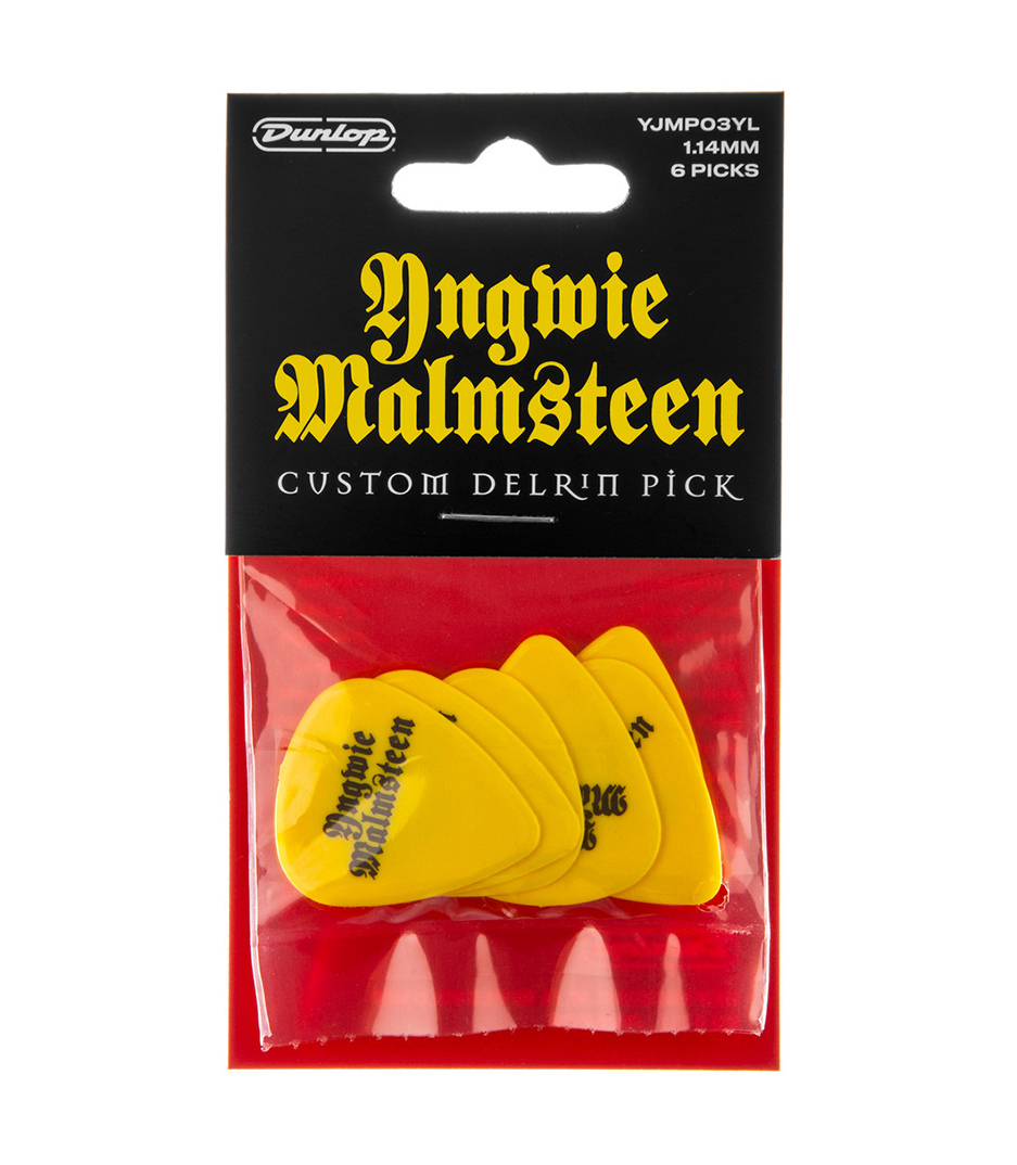 buy dunlop yjmp03yl yngwie malmsteen custom delrin picks 1.14