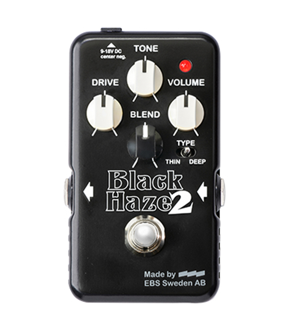 buy ebs ebs bh2 black haze v2 distortion overdrive pedal