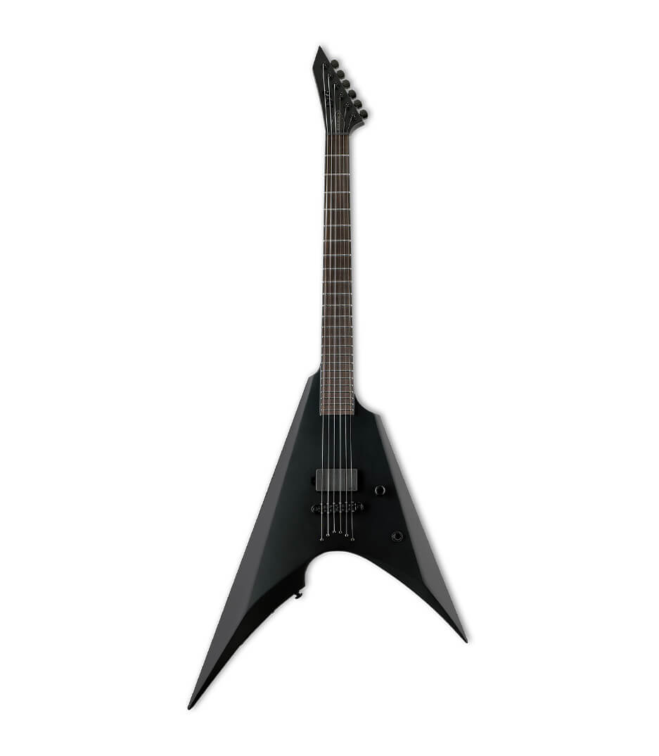 ESP - LARROWNTBKMBLKS LTD Arrow Black Metal Neck Thru Bl