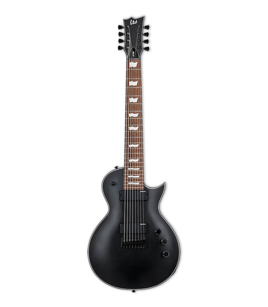 ESP LTD Eclipse EC-258 8-String Guitar Black Satin Finish