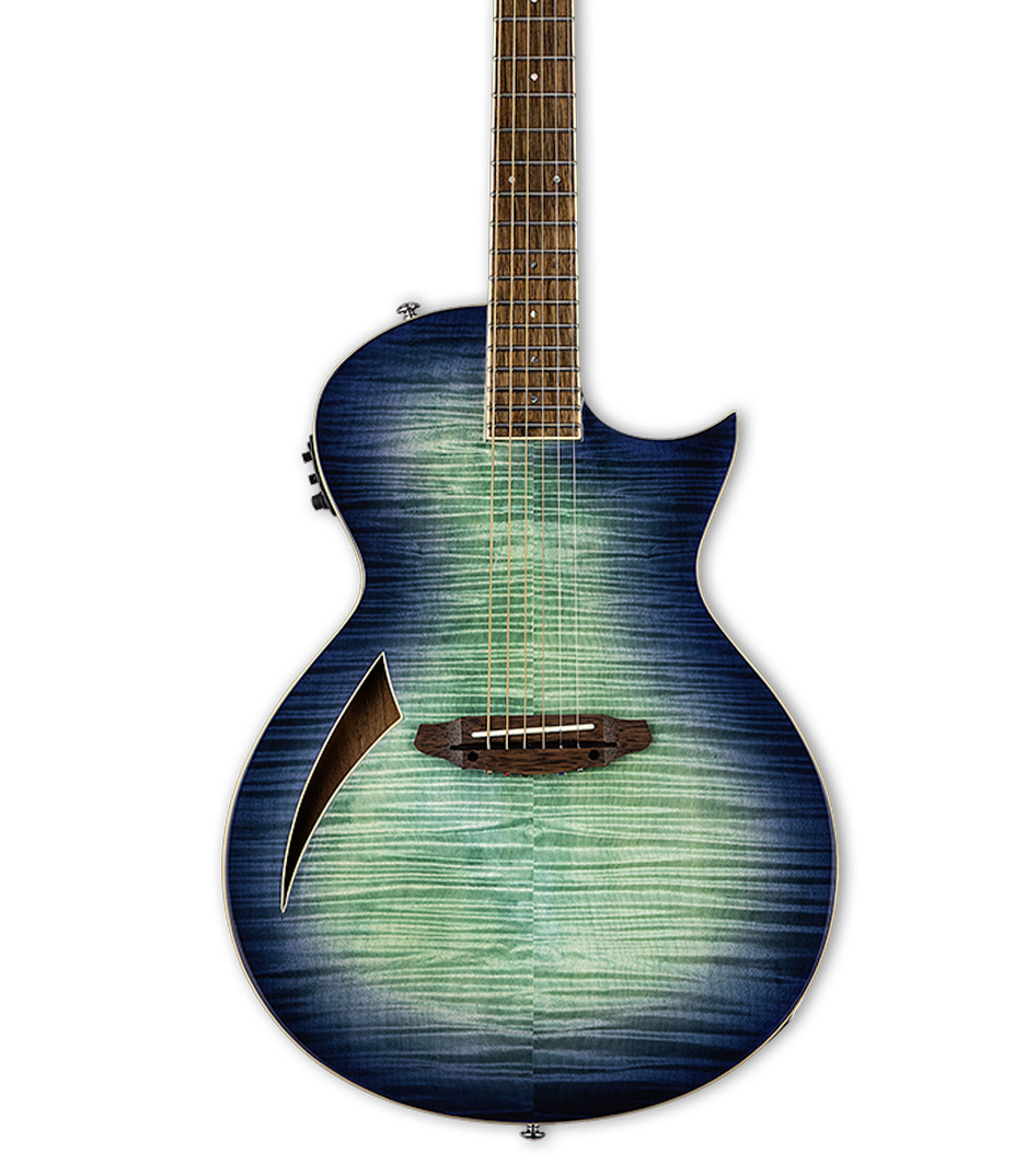 LTL6FMAQMB LTD TL 6 Thinline Acoustic Guitar Aqua - LTL6FMAQMB - Melody House Dubai, UAE