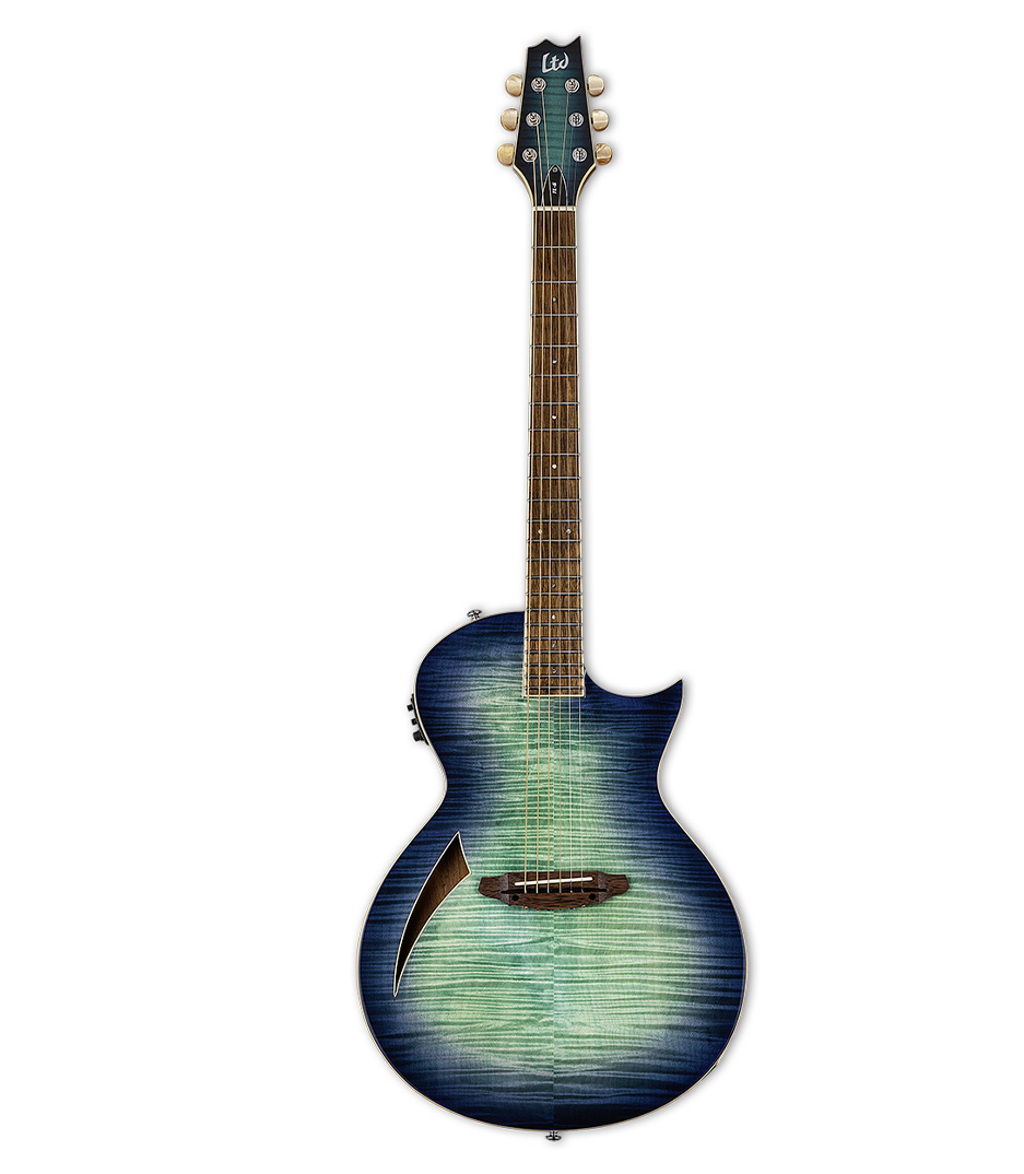 ESP - LTL6FMAQMB LTD TL 6 Thinline Acoustic Guitar Aqua